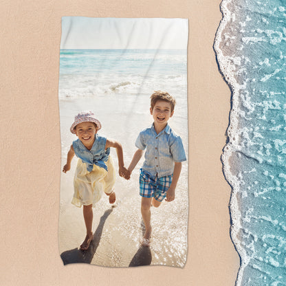 Personalisiertes Handtuch mit Foto in 3 Größen | Individuelles Geschenk für Familie & Freunde