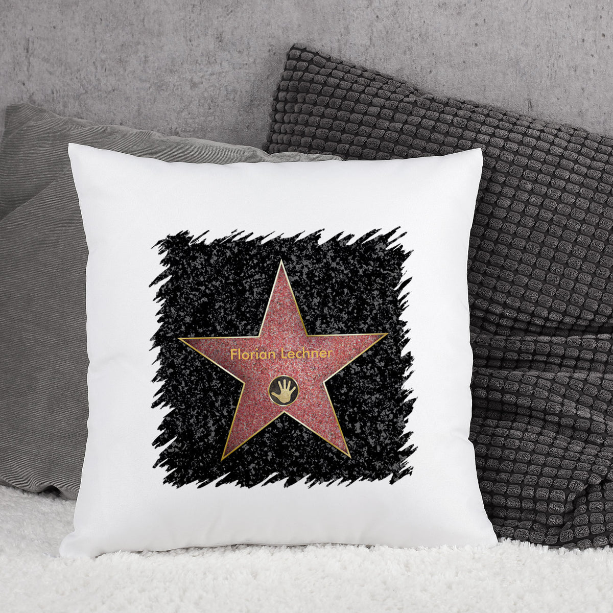 Kuschelkissen mit Walk of Fame Motiv