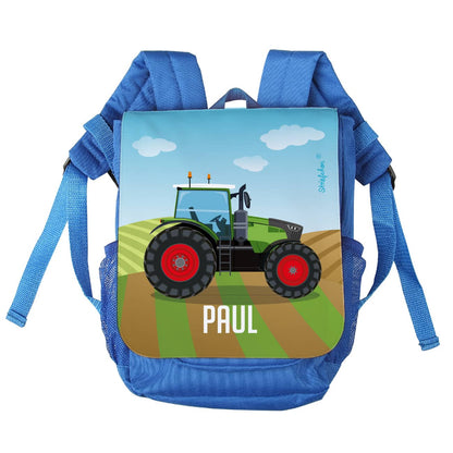 Kinderrucksack mit Traktor und Name