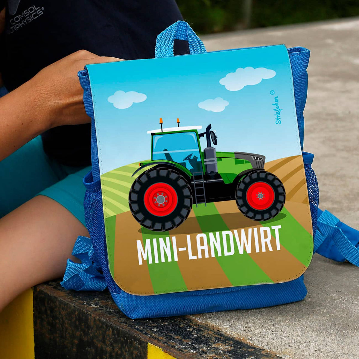 Kinderrucksack mit Fendt Traktor und Name
