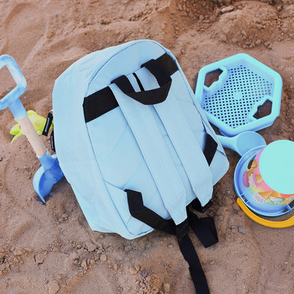 Kinderrucksack mit Tiermotiven in Blau für Jungen | Modell: Bauernhof