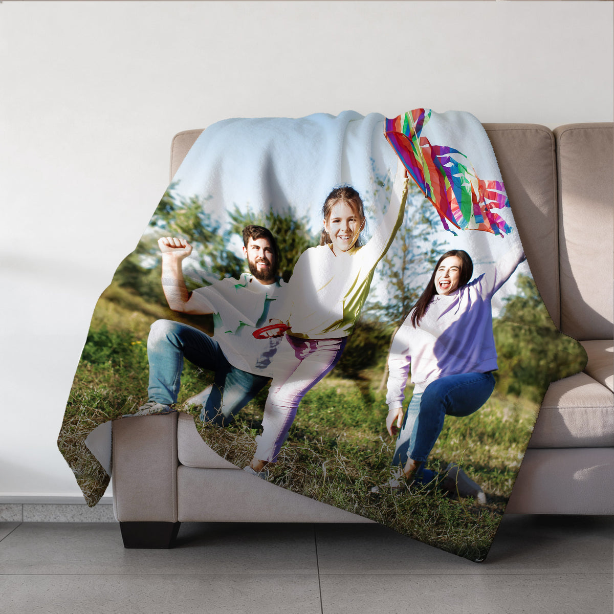 Große Kuscheldecke mit Foto bedruckt