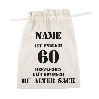 alter Sack Beutel zum 60. Gburtstag