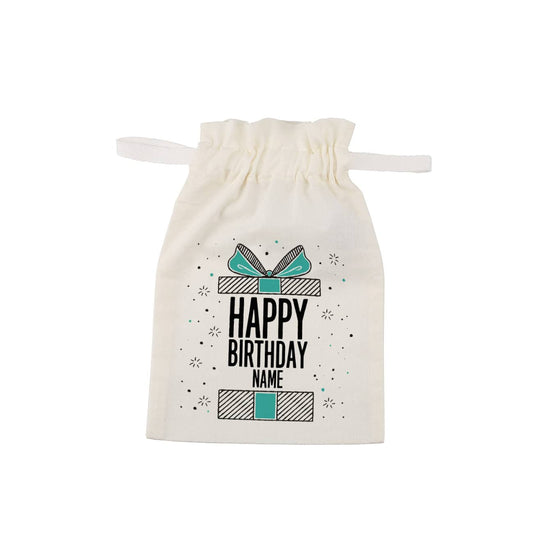 Kleines Geschenksäckchen "Happy Birthday" mit Ihrem Namen