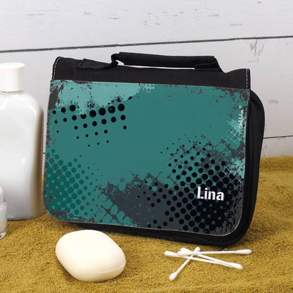 Kulturtasche für Jugendliche - mit abstraktem Motiv