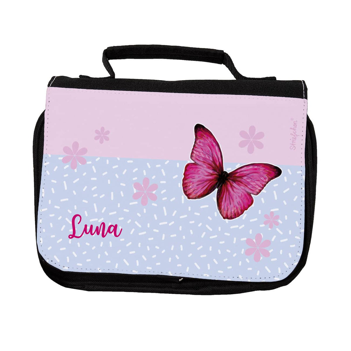 Kinder-Waschtasche mit Schmetterling 