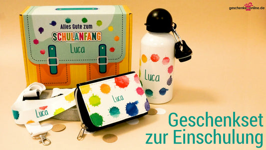 personalisiertes Geschenkset zur Einschulung