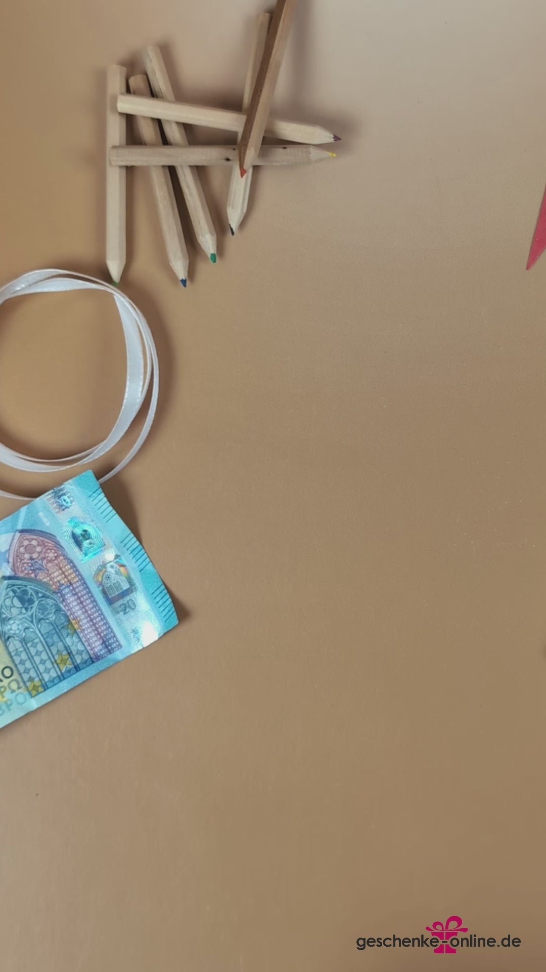 Geldgeschenk Idee Einschulung Geldherz Schleife Vollmilchschokolade mit Foto und Namen