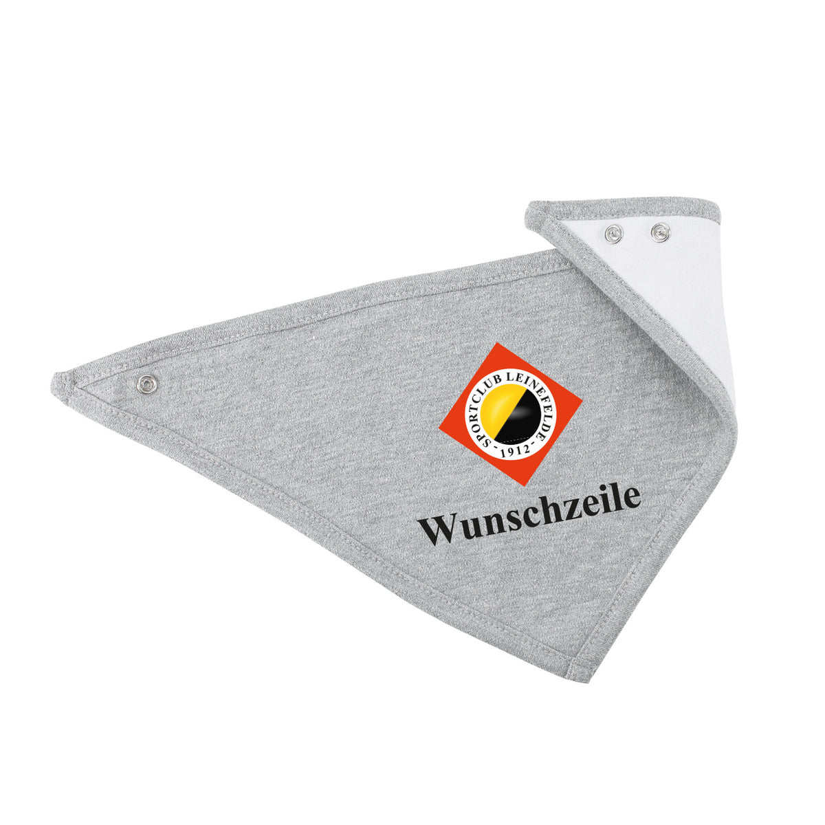Baby Halstuch mit SC Leinefelde Logo und Wunschzeile