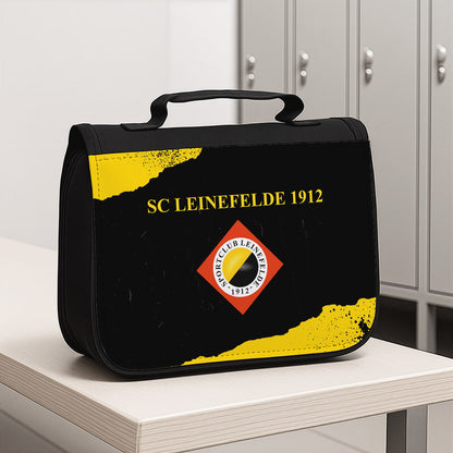 Waschtasche mit SC Leinefelde Logo und Wunschzeile