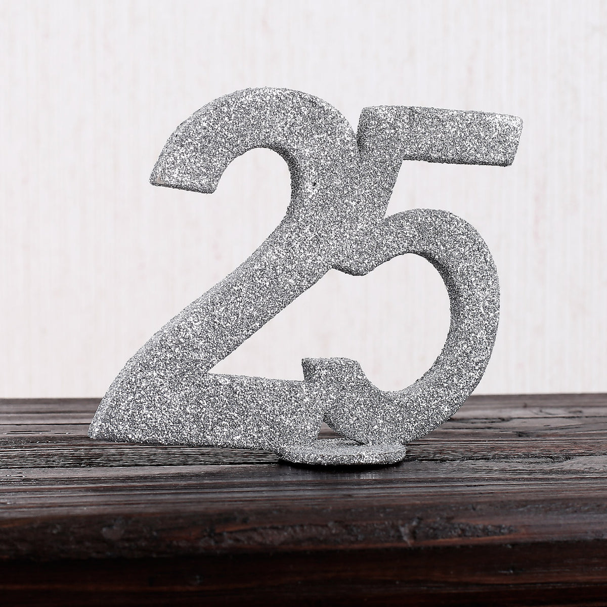 Silberne Dekozahl 25