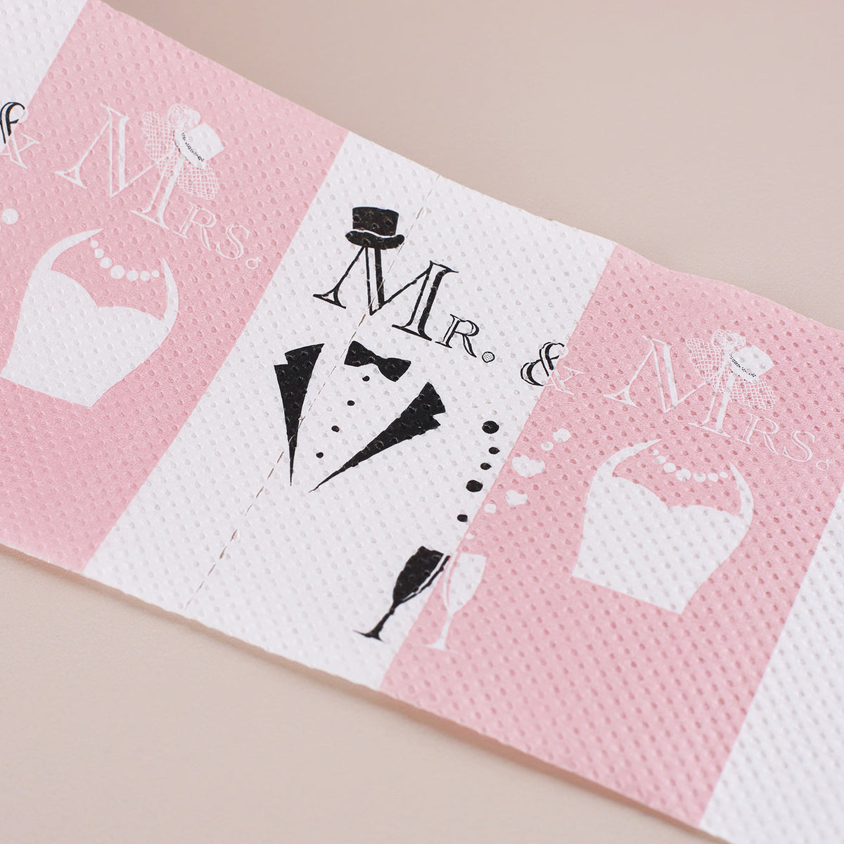 WC-Papier zur Hochzeit