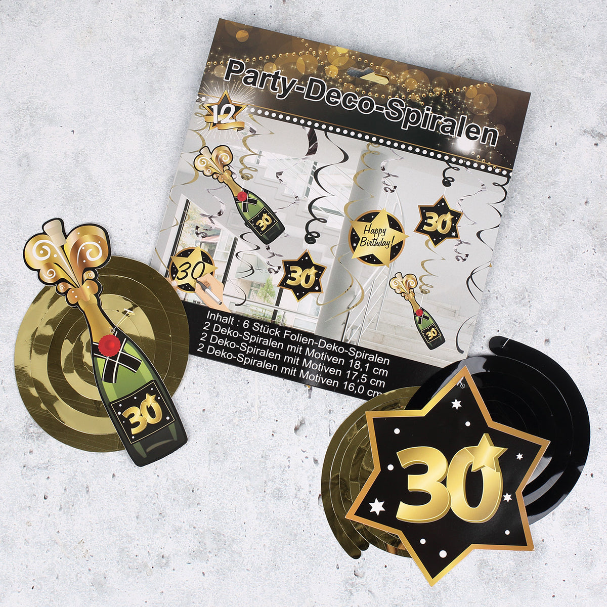 Party Dekoration Star zum 30.
